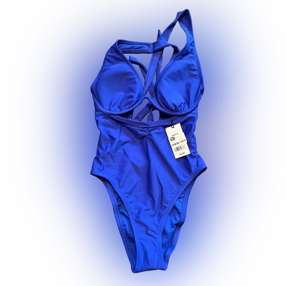 NWT - Shade & Shore - Cut Out Underwire One Piece Swimsuit - Picture 7 of 7